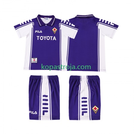 Billiga Fotbollströjor ACF Fiorentina 1999 2000 Retro Barn Hemma tröja Kortärmad